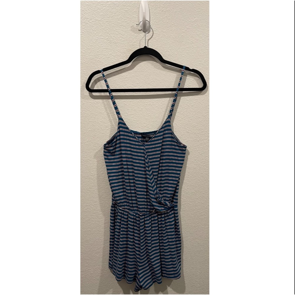 AMERICAN EAGLE OUTFITTERS Striped Spaghetti Straps Romper